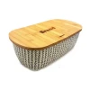 Хлебница Bamboo PH-100025, 12x19x35 см, пластик/бамбук, коричневый