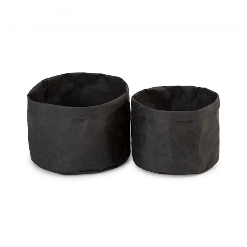 Корзина для хранения Compactor Home Ecologik Baskets, 15x12x13 см, бумага, 2 шт, черная