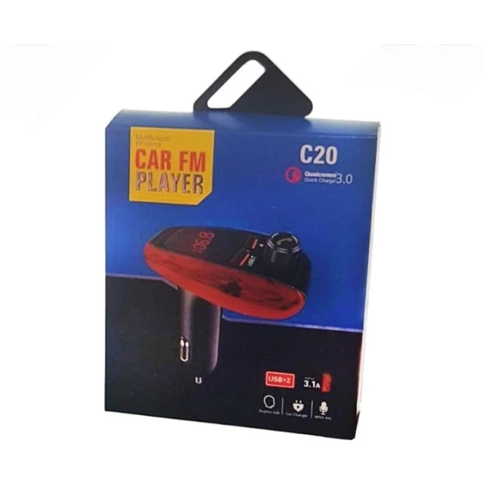 Avtomobil üçün FM ötürücü C20 Car FM Player Avtomobil üçün FM ötürücü C20 Car FM Player