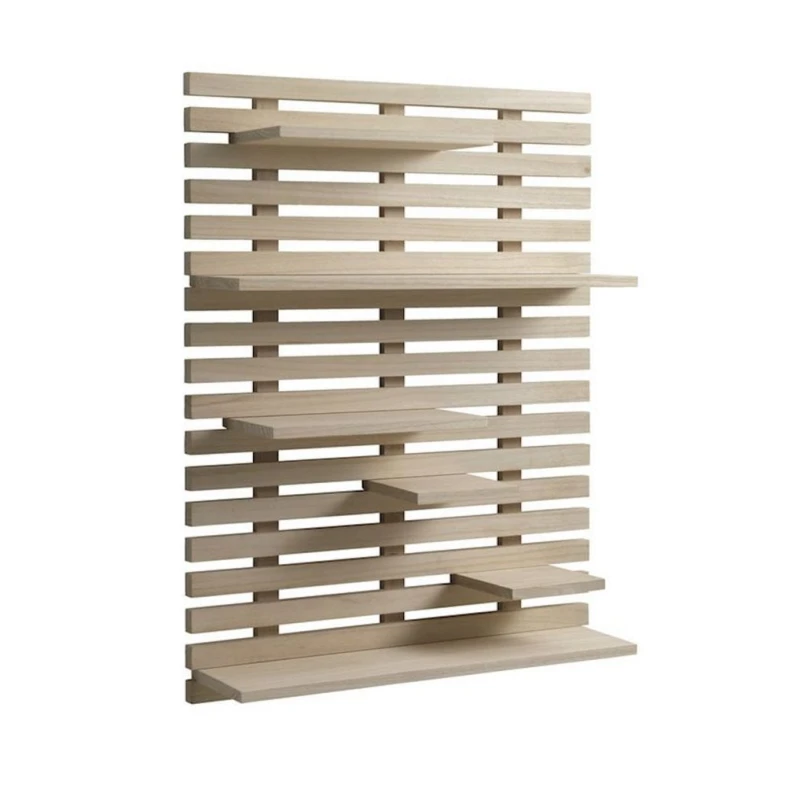 Полка настенная JYSK Kettinge, 60x80x17 см, массив павловния, коричневый Полка настенная JYSK Kettinge, 60x80x17 см, массив павловния, коричневый