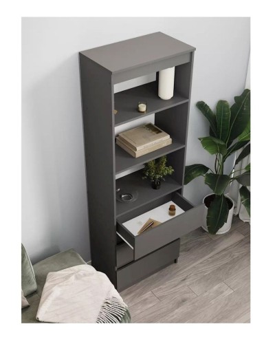 Stellaj 3563_L-M 23563_ShkafMiniGray, 60x34x180 sm, LDSP, boz