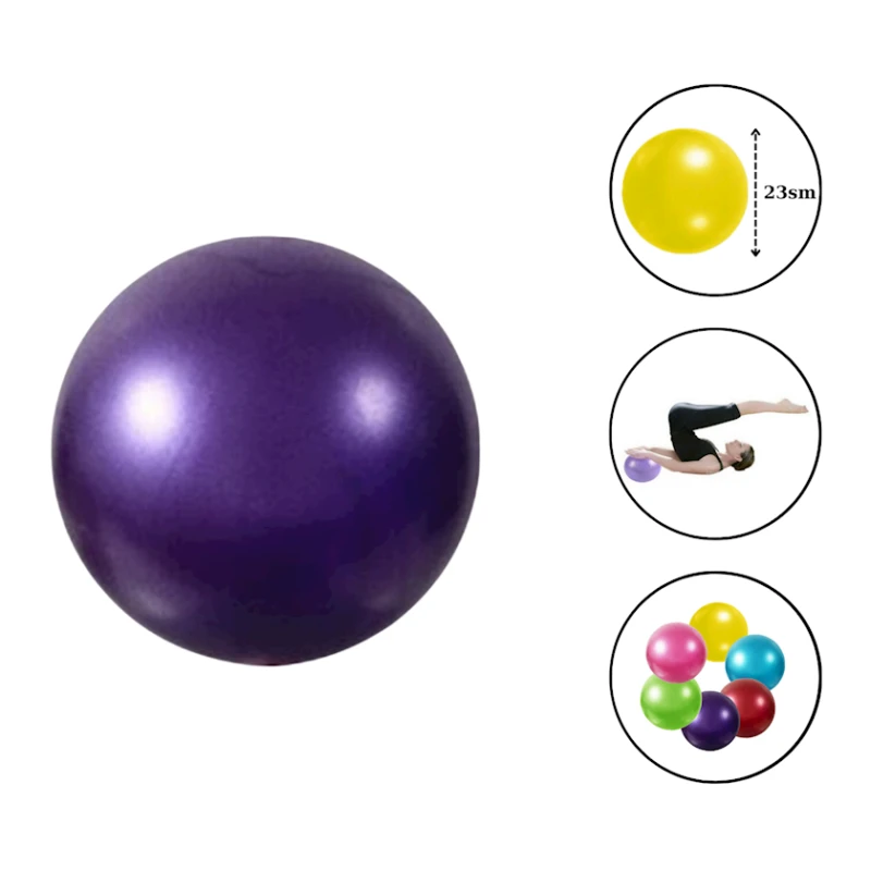 Фитбол Gymnic 1780, ПВХ, фиолетовый, 23 см