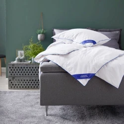 Подушка JYSK Galdeberget 50x70 см, хлопок, утиное перо/утиный пух, белый Подушка JYSK Galdeberget 50x70 см, хлопок, утиное перо/утиный пух, белый