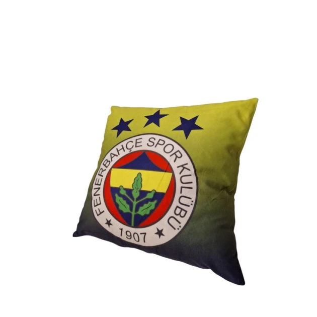Декоративная зеленая подушка с логотипом Фенербахче 45х45 см Декоративная зеленая подушка с логотипом Фенербахче 45х45 см