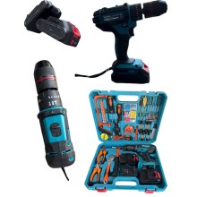 Drel-şurup bağlayan Makita 36 V + 2 akkumulyator + keys + zərbəli - Drel_makita_nabor_00080