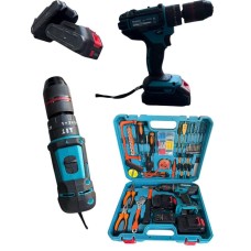 Drel-şurup bağlayan Makita 36 V + 2 akkumulyator + keys + zərbəli - Drel_makita_nabor_00080