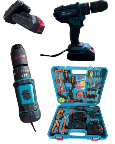 Drel-şurup bağlayan Makita 36 V + 2 akkumulyator + keys + zərbəli - Drel_makita_nabor_00080