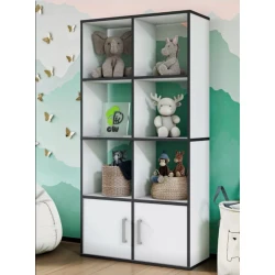 Шкаф Ev Plus King, ЛДСП, белый, 138х25х70 см