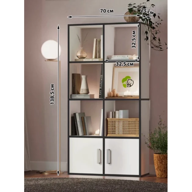 Шкаф Ev Plus King, ЛДСП, белый, 138х25х70 см Шкаф Ev Plus King, ЛДСП, белый, 138х25х70 см