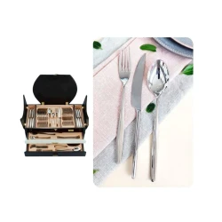 Набор столовых приборов Eurolux EU-CS8128L-132SM на 12 персон 132 предмета, нержавеющая сталь