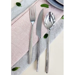 Набор столовых приборов Eurolux EU-CS8128L-132SM на 12 персон 132 предмета, нержавеющая сталь