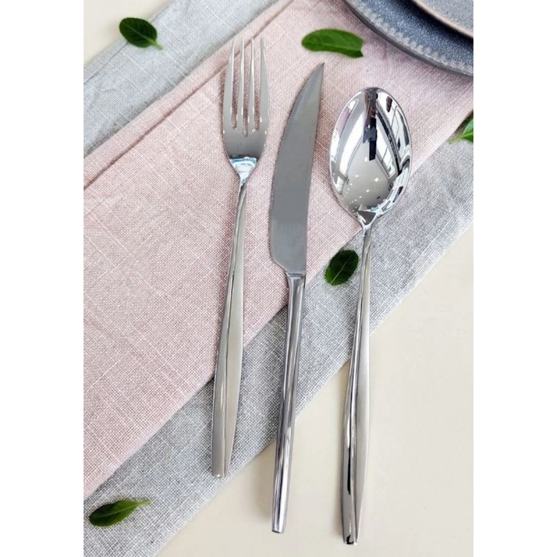 Набор столовых приборов Eurolux EU-CS8128L-132SM на 12 персон 132 предмета, нержавеющая сталь Набор столовых приборов Eurolux EU-CS8128L-132SM на 12 персон 132 предмета, нержавеющая сталь