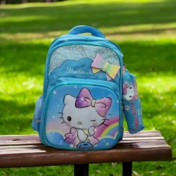 Məktəbli bel çantası Geliyazi GG-ZZ-004, poliester, mavi