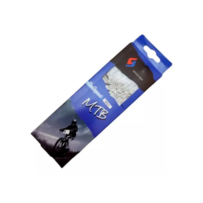 Цепь велосипедная, серебристая, 7-8 скоростей