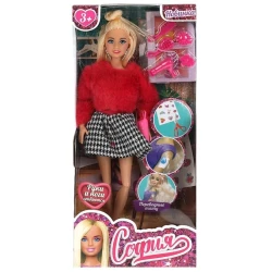 Кукла Карапуз София с расческой, набор тату и аксессуарами, 29 см Кукла Карапуз София с расческой, набор тату и аксессуарами, 29 см