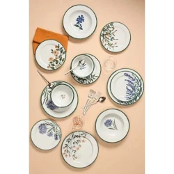 Сервиз обеденный Porland Flower Garden 04POR034802, 24 предмета, на 6 персон, фарфор, разноцветный