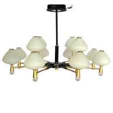 Asma çilçıraq Şəms Aydınlatma 85096, 12 LED, qızılı/qara, iki mərtəbəli, 75x65 sm - LED8695-8+4
