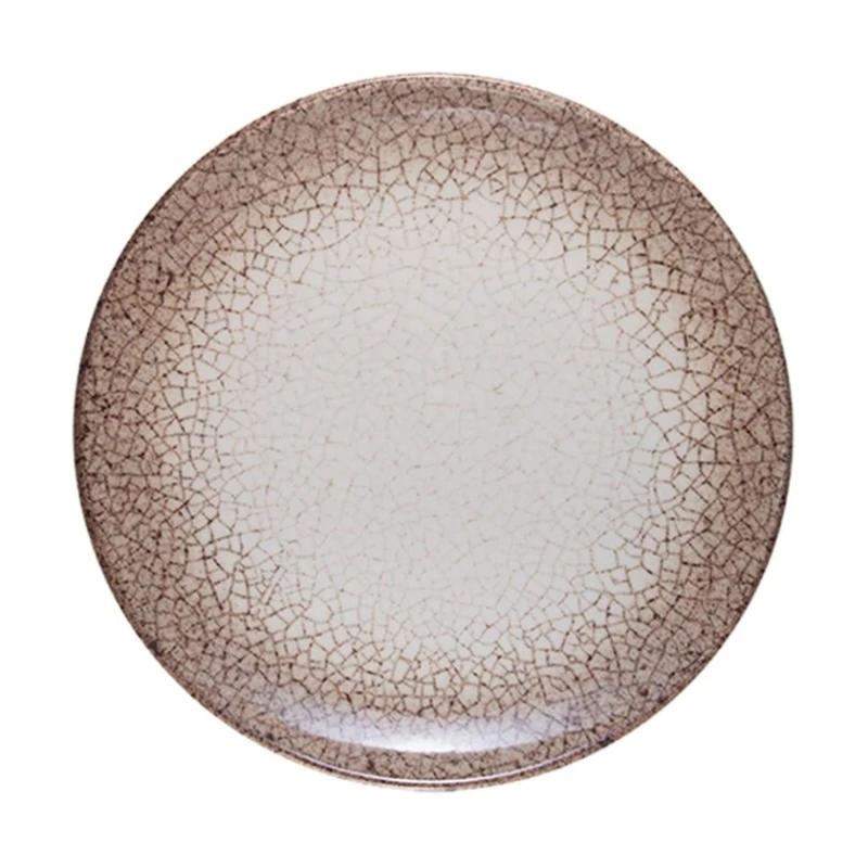 Тарелка ID-Fine Deserto Lona, фарфор, бежевая, 21 см Тарелка ID-Fine Deserto Lona, фарфор, бежевая, 21 см