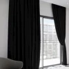 Шторы Eco-DECOR РА-1010982, 150х280 см, блэкаут, черный