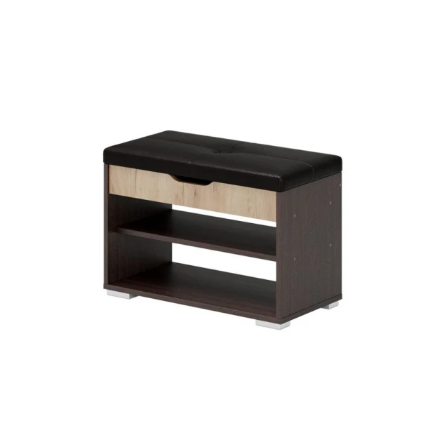 Ayaqqabı üçün tumba Art Mebel 60, laminat, qara, 60x110x35 sm Ayaqqabı üçün tumba Art Mebel 60, laminat, qara, 60x110x35 sm