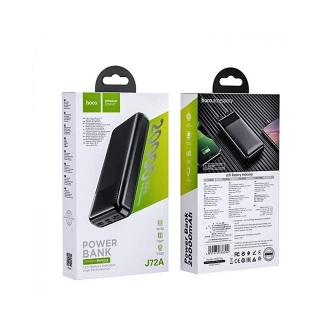 Внешний аккумулятор Hoco J72A 20000 mAh, Черный