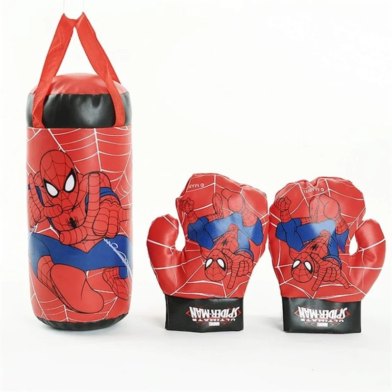 Uşaqlar üçün boks kisəsi dəsti Spider Man Boxing Set, 40x15 sm, 3+ yaş