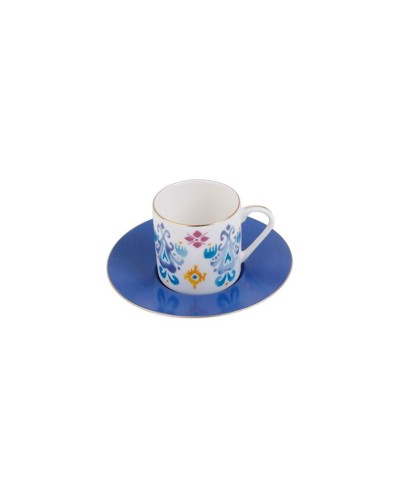 Qəhvə dəsti Porland Posh 04ALM005546, 90 ml, 12 parça, rəngbərəng