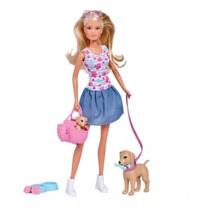 Kukla Simba Steffi Ev heyvanları ilə gəzinti