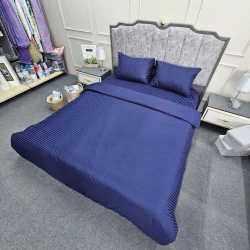Комплект постельного белья Sahara SHA-000072 пододеяльник 200x220, простыня 230x240, наволочки 50x70, двуспальный, хлопок, синий