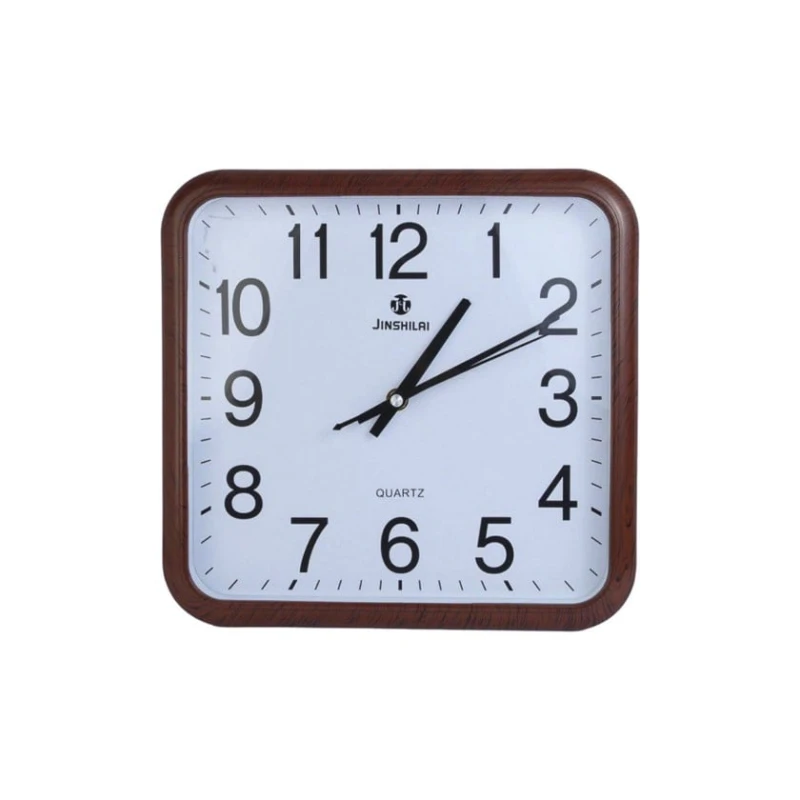 Настенные часы Avroluks AV-173, квадрат, пластик, белый/коричневый, 28 см Настенные часы Avroluks AV-173, квадрат, пластик, белый/коричневый, 28 см