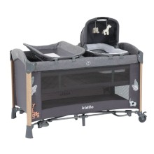 Manej-çarpayı Kidilo AP940S, metal/plastik, boz