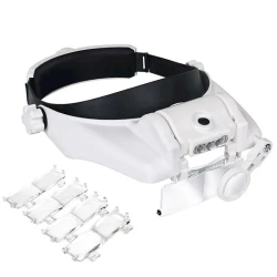 Лупа с креплением на голову и светодиодным фонарем NO-2017 Лупа с креплением на голову и светодиодным фонарем NO-2017