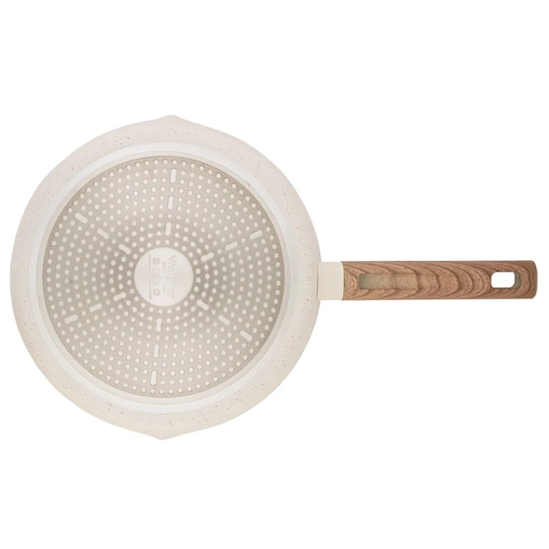 Сковородка Werner Organic Beige 51441, прессованный алюминий/бакелит, бежевая, 28x5.5 см