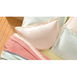 Комплект постельного белья Yataş Mattia, пике 200x230 см, простыня 160x200x36 см, наволочка 50x70 см (2 шт), двуспальный, хлопок, разноцветный Комплект постельного белья Yataş Mattia, пике 200x230 см, простыня 160x200x36 см, наволочка 50x70 см (2 шт), двуспальный, хлопок, разноцветный