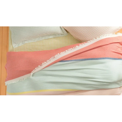Комплект постельного белья Yataş Mattia, пике 200x230 см, простыня 160x200x36 см, наволочка 50x70 см (2 шт), двуспальный, хлопок, разноцветный Комплект постельного белья Yataş Mattia, пике 200x230 см, простыня 160x200x36 см, наволочка 50x70 см (2 шт), двуспальный, хлопок, разноцветный