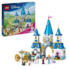 Konstruktor LEGO Disney Cinderella's Castle & Horse Carriage 43275, 596 parça, 6 yaşdan