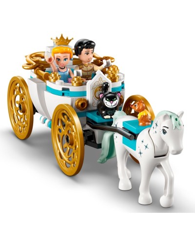 Konstruktor LEGO Disney Cinderella's Castle & Horse Carriage 43275, 596 parça, 6 yaşdan