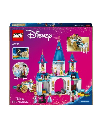 Konstruktor LEGO Disney Cinderella's Castle & Horse Carriage 43275, 596 parça, 6 yaşdan
