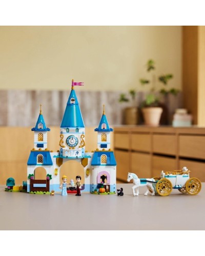 Konstruktor LEGO Disney Cinderella's Castle & Horse Carriage 43275, 596 parça, 6 yaşdan