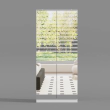 Şkaf Art Mebel Art-60-13, LDSP, ağ, 50x60x210 sm