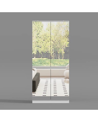 Şkaf Art Mebel Art-60-13, LDSP, ağ, 50x60x210 sm
