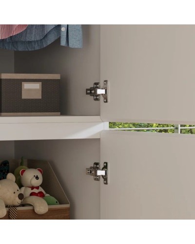 Şkaf Art Mebel Art-60-13, LDSP, ağ, 50x60x210 sm