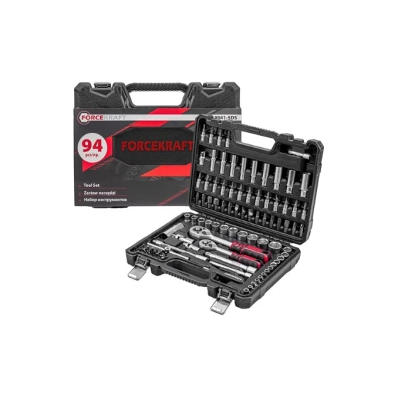 Alətlər dəsti Forcekraft FK-4941-5DS-м, 94 hissə, 1/4 Alətlər dəsti Forcekraft FK-4941-5DS-м, 94 hissə, 1/4