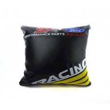 Avtomobil üçün yastıq King ST Racing Ford, 36x36 sm, Qara