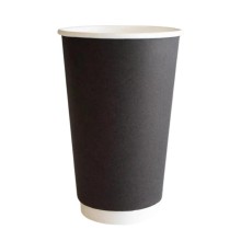 Birdəfəlik stəkan dəsti Loyal_8148383564, karton, qara, 400 ml, 1000 əd