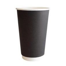 Birdəfəlik stəkan dəsti Loyal_8148383564, karton, qara, 400 ml, 1000 əd