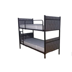 Двухъярусная кровать EFM-0176, 200х90х170 см, черная/серая Двухъярусная кровать EFM-0176, 200х90х170 см, черная/серая