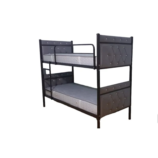 Двухъярусная кровать EFM-0176, 200х90х170 см, черная/серая Двухъярусная кровать EFM-0176, 200х90х170 см, черная/серая