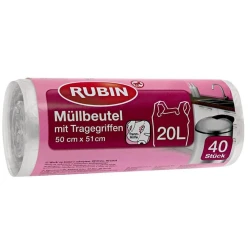 Мешки для мусора Rubin 20 л, 40 шт