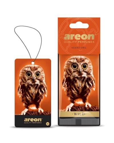 Aromatlaşdırıcı avtomobil üçün Areon Wild Agent Owl, asma